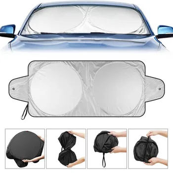 1.6*0.86m Universal Car Folding Car Sun Shade Block Cover Front Window Windshield Windscreen Sun Visor w/ 2Ears
1.6*0.86m Universal Car Folding Car Sun Shade Block Cover Front Window Windshield Windscreen Sun Visor w/ 2Ears
