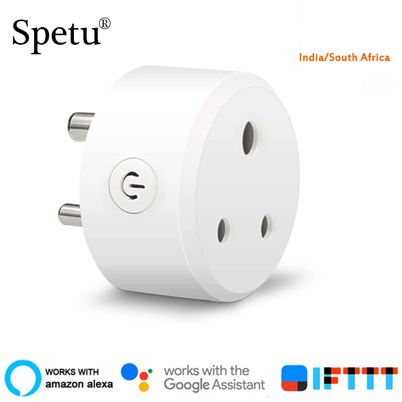 Spetu India 10A WiFi Smart Socket Support For Amazon Alexa Echo Google IFTTT,Mini Timing Switch Socket Voice Remote Control
Spetu India 10A WiFi Smart Socket Support For Amazon Alexa Echo Google IFTTT,Mini Timing Switch Socket Voice Remote Control