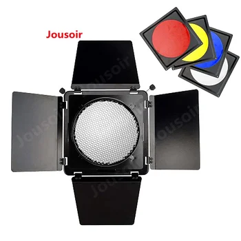 NiceFoto Standard Reflector Diffuser Kit with Four Color Filters (Red/Blue/Orange/White) Barn Door Filter Kits CD30
NiceFoto Standard Reflector Diffuser Kit with Four Color Filters (Red/Blue/Orange/White) Barn Door Filter Kits CD30