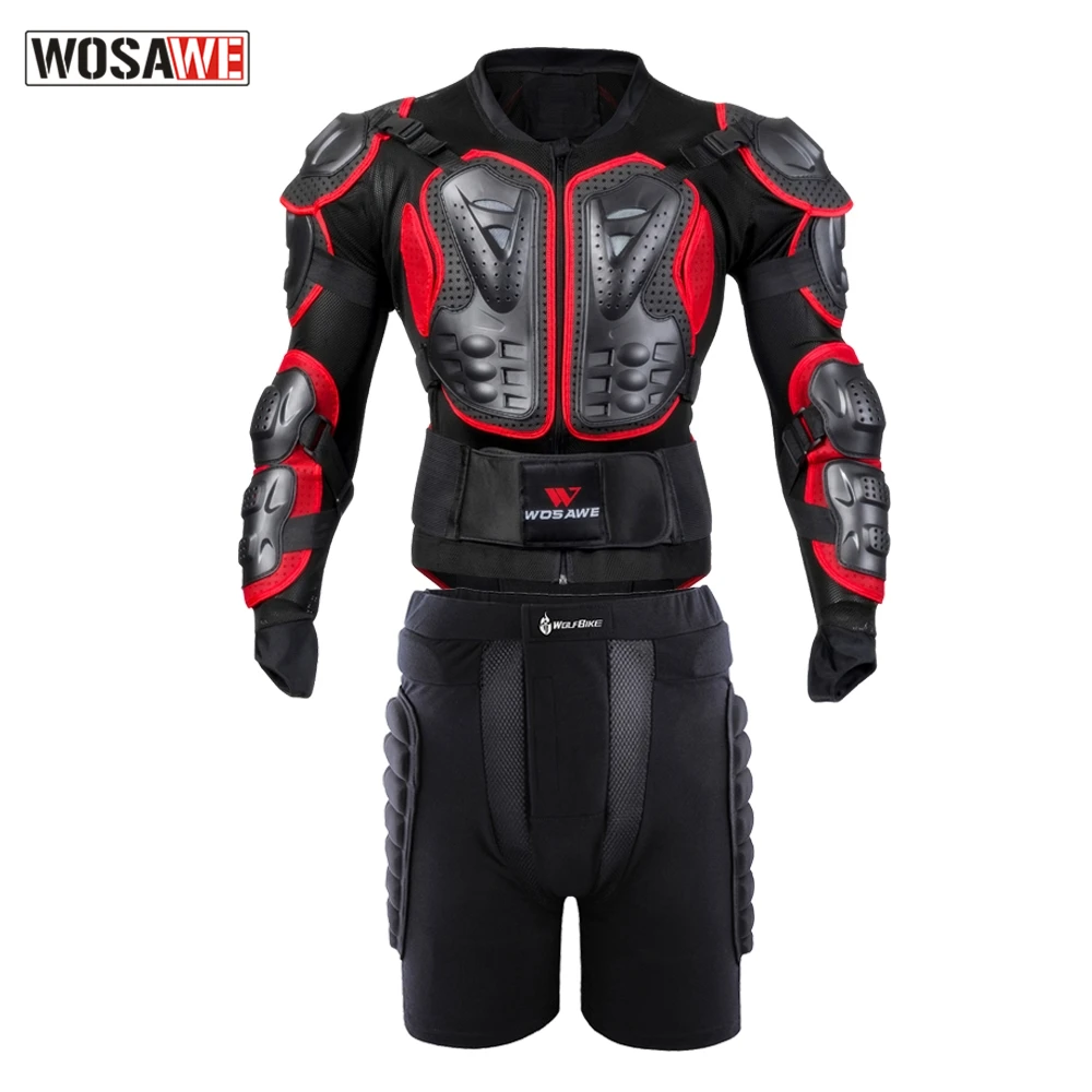 WOSAWE Full Body Motorcycle Armor Jacket Motorcycle Protective Armor Motocross Downhill Racing Hip Guard Chest Back Protector
WOSAWE Full Body Motorcycle Armor Jacket Motorcycle Protective Armor Motocross Downhill Racing Hip Guard Chest Back Protector