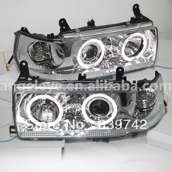 For TOYOTA Prado 4500 LC80 FJ80 LED Angel Eyes Head Light 1990-1997 Silver Color
For TOYOTA Prado 4500 LC80 FJ80 LED Angel Eyes Head Light 1990-1997 Silver Color