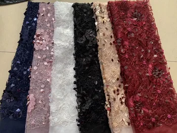 African Tulle Lace Fabric 2019 High Quality Lace With Sequins Fashion French Beaded Lace Fabric For Party Dress
African Tulle Lace Fabric 2019 High Quality Lace With Sequins Fashion French Beaded Lace Fabric For Party Dress