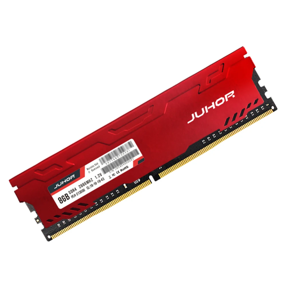 JUHOR Red Color DDR4 Desktop Memory RAM 8GB 16G DDR4 2666mhz PC4-21300 288pin Memory RAM
JUHOR Red Color DDR4 Desktop Memory RAM 8GB 16G DDR4 2666mhz PC4-21300 288pin Memory RAM