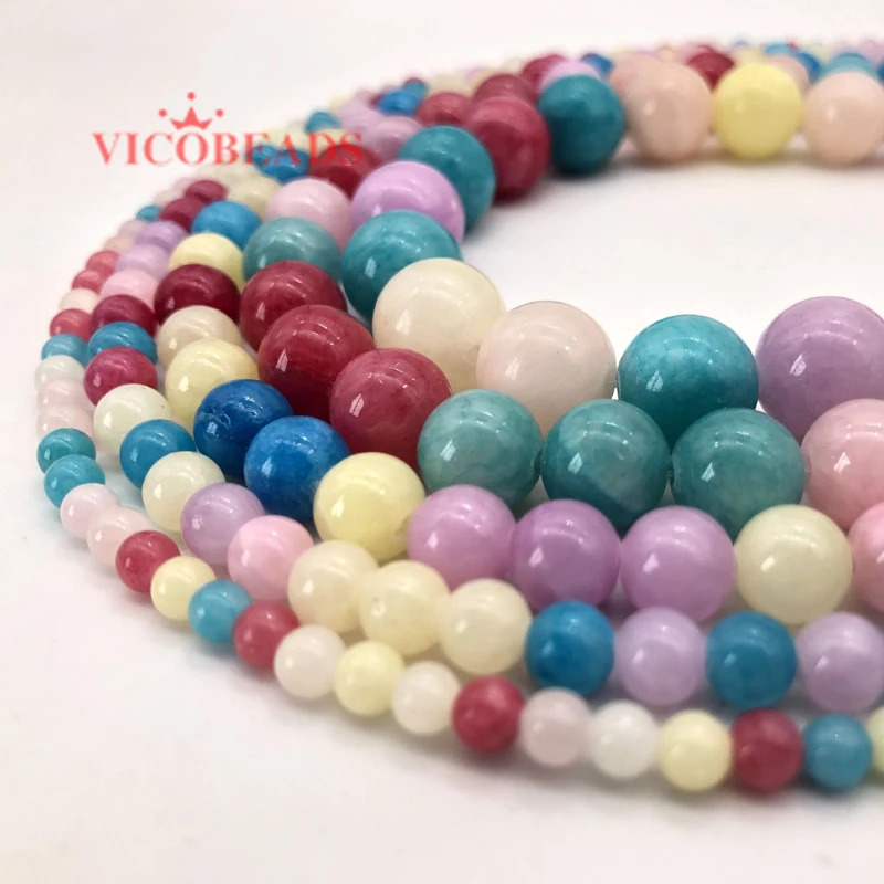 Natural Stone mixed Colorful Chalcedony Beads Round Loose Beads 6mm 8mm 10mm For DIY Necklace Bracelet Jewelry Making
Natural Stone mixed Colorful Chalcedony Beads Round Loose Beads 6mm 8mm 10mm For DIY Necklace Bracelet Jewelry Making
