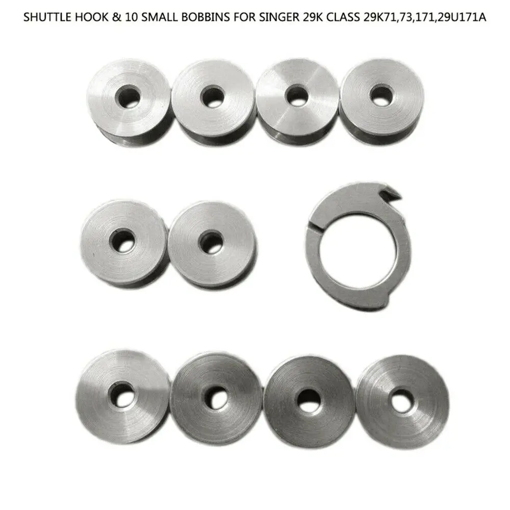 SHUTTLE HOOK & 10 SMALL BOBBINS FOR SINGER 29K CLASS 29K71,73,171,29U171A SEWING MACHINES PARTS HG9714
SHUTTLE HOOK & 10 SMALL BOBBINS FOR SINGER 29K CLASS 29K71,73,171,29U171A SEWING MACHINES PARTS HG9714