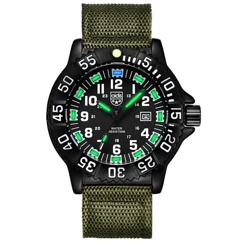 Mens Watches Top Brand Luxury Business Waterproof Military Watch Men AIDIS Fashion Sport Quartz Clock Relogio Masculino Relojes
Mens Watches Top Brand Luxury Business Waterproof Military Watch Men AIDIS Fashion Sport Quartz Clock Relogio Masculino Relojes