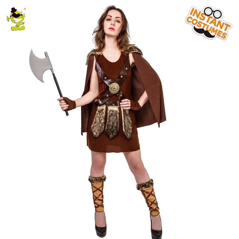 Woman's Viking Pirate Costume Ladies Brown And Cool Suit For Carnival Party Cosplay Dress Viking Leader Decoration Outfits
Woman's Viking Pirate Costume Ladies Brown And Cool Suit For Carnival Party Cosplay Dress Viking Leader Decoration Outfits