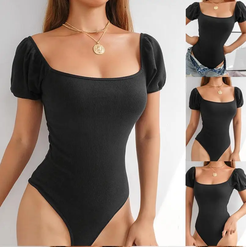 Women's Summer Short Sleeve Bodysuit Stretch Ladies Leotard Black Body Tops T-shirt Jumpsuit
Women's Summer Short Sleeve Bodysuit Stretch Ladies Leotard Black Body Tops T-shirt Jumpsuit