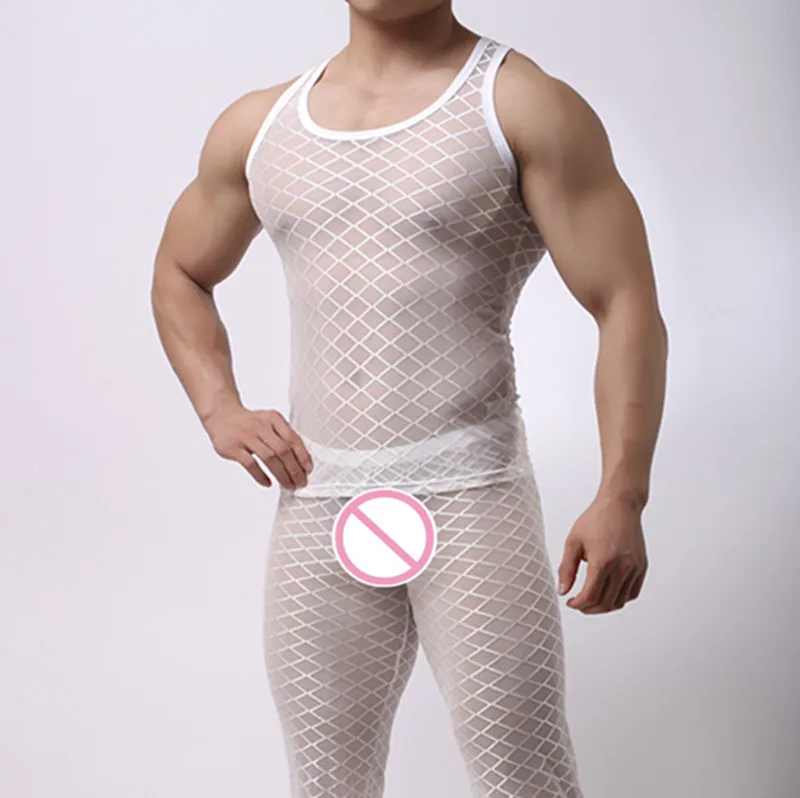 2017 Fashion Brand Black Plaid Fishnet Man Sexy Fitness Funny Tank Tops Gay Male Bodybuilding Vest Undershirt Singlets
2017 Fashion Brand Black Plaid Fishnet Man Sexy Fitness Funny Tank Tops Gay Male Bodybuilding Vest Undershirt Singlets