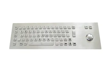 Industrial trackball keyboard embedded Stainless Steel Metal Kiosk Keyboard 65 keys Front Mounting metal keyboard with trackball
Industrial trackball keyboard embedded Stainless Steel Metal Kiosk Keyboard 65 keys Front Mounting metal keyboard with trackball