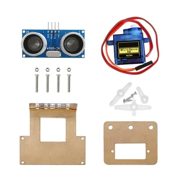 Free shipping! Obstacle avoidance module mounting bracket kit for Arduino Robot car/Smart car (include servos, ultrasonic)
Free shipping! Obstacle avoidance module mounting bracket kit for Arduino Robot car/Smart car (include servos, ultrasonic)