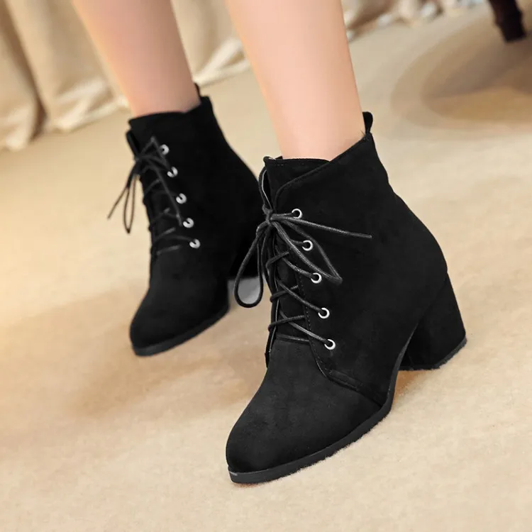 Big Size 11 12 13 14 Ma'am Coarse heel Short boots Frenulum Fashion boot barrel Suede high-heeled boots
Big Size 11 12 13 14 Ma'am Coarse heel Short boots Frenulum Fashion boot barrel Suede high-heeled boots