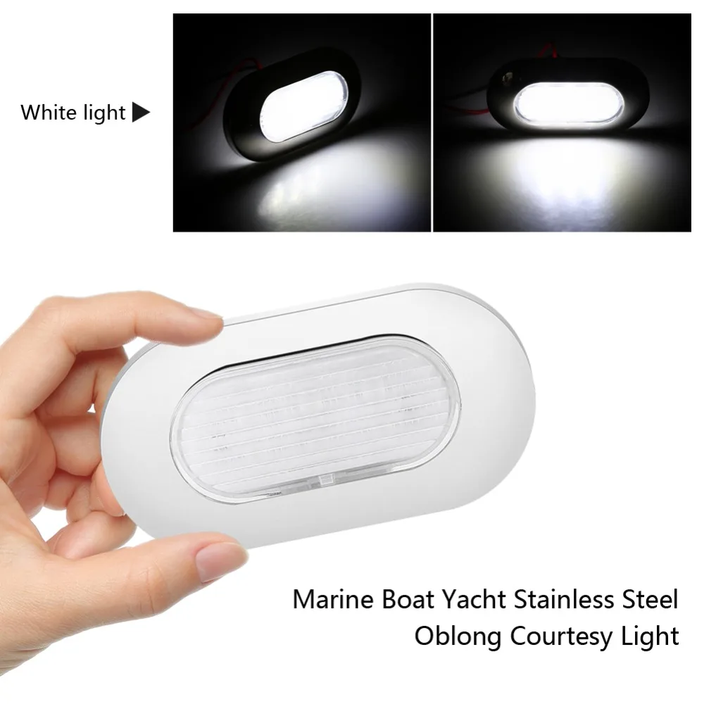 12V Marine Deck Light White LED Marine Boat Yacht Stainless Steel Oblong Courtesy Light Stair Deck Usage Marine Boat LED New
12V Marine Deck Light White LED Marine Boat Yacht Stainless Steel Oblong Courtesy Light Stair Deck Usage Marine Boat LED New