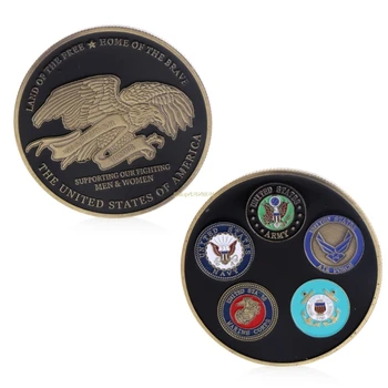 2018 Meaningful Commemorative Coin Collection Art Plating Free Marine Corps Black American Army
2018 Meaningful Commemorative Coin Collection Art Plating Free Marine Corps Black American Army