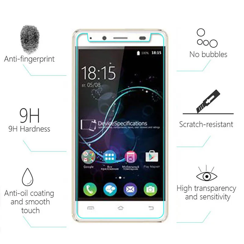 Tempered Glass Film For BQ BQS-5060 Slim Screen Protector Protective Mobile Phone 5060 5.0" 9H 2.5D | Мобильные телефоны и