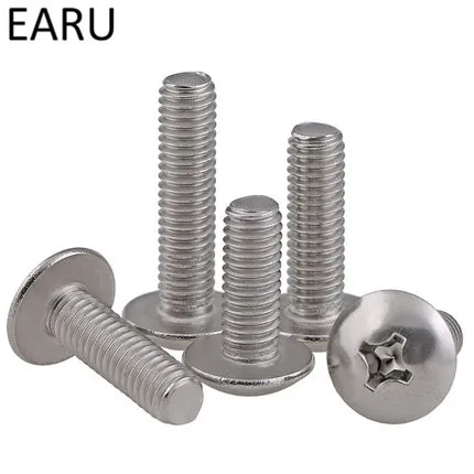 Standard 304 Stainless Steel Round Pan Flat Mushroom Truss Phillips Cross Head Screws Bolt For Machine M8*16/20/25/30/35/40-60mm
Standard 304 Stainless Steel Round Pan Flat Mushroom Truss Phillips Cross Head Screws Bolt For Machine M8*16/20/25/30/35/40-60mm