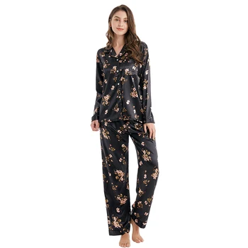 Tony&Candice Women Silk Pajamas 2-Peice Set Satin Silk Pijama Ladies Sleepwear Soft Pyjamas Suit Long Sleeves Nightgown Homewear
Tony&Candice Women Silk Pajamas 2-Peice Set Satin Silk Pijama Ladies Sleepwear Soft Pyjamas Suit Long Sleeves Nightgown Homewear