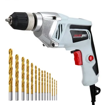 220V Electric Drill Screwdriver Torque Adjustment Drive 550W Electric Drill Screwdriver Household Tools EU Plug Multi-function
220V Electric Drill Screwdriver Torque Adjustment Drive 550W Electric Drill Screwdriver Household Tools EU Plug Multi-function