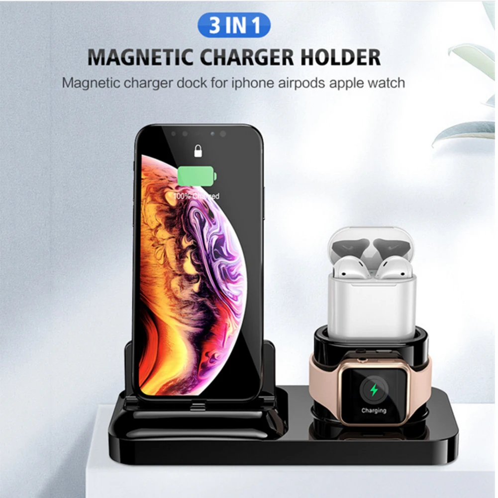 QI Wireless Charger Holder for Huawei P30 Pro Magnetic Charger Stand for Samsung S10+ S10e Wireless Charger Dock for Apple Watch
QI Wireless Charger Holder for Huawei P30 Pro Magnetic Charger Stand for Samsung S10+ S10e Wireless Charger Dock for Apple Watch