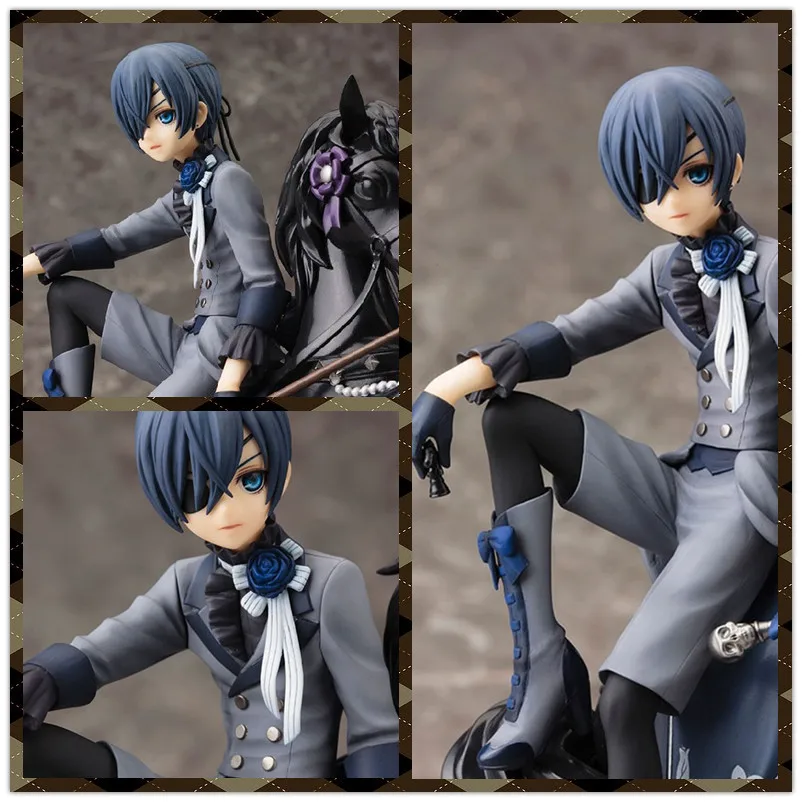 MCR Anime hot 18cm Black Butler Ciel Phantomhive circus action figure toys collection Christmas gift doll
MCR Anime hot 18cm Black Butler Ciel Phantomhive circus action figure toys collection Christmas gift doll