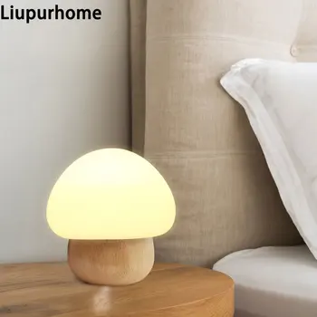 Wooden Craft Mushroom LED Night Light Creative Silicone Eye Protection Table Lamp RGB Remote Control USB LED Bedside Lamp MY
Wooden Craft Mushroom LED Night Light Creative Silicone Eye Protection Table Lamp RGB Remote Control USB LED Bedside Lamp MY