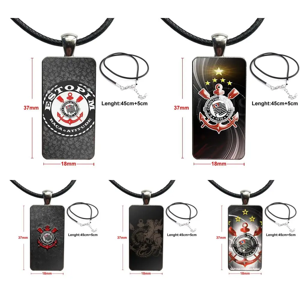 Stainless Steel Color Glass Cabochon With Rectangle Shaped Pendant Choker Necklace For Women Party Corinthians Fc Logo
Stainless Steel Color Glass Cabochon With Rectangle Shaped Pendant Choker Necklace For Women Party Corinthians Fc Logo