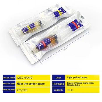 MECHANIC 10CC Environmental Protection Needle Tube Paste Soldering Flux BGA Rework IPhone CPU Demolition Special Solder Paste
MECHANIC 10CC Environmental Protection Needle Tube Paste Soldering Flux BGA Rework IPhone CPU Demolition Special Solder Paste