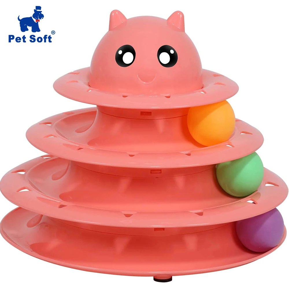 Pet Soft Pet Interactive Toys Cat Three-Tier Turntable Pet Intellectual Track Tower Funny Cat Toy Plate Rotatable Turntable Toy
Pet Soft Pet Interactive Toys Cat Three-Tier Turntable Pet Intellectual Track Tower Funny Cat Toy Plate Rotatable Turntable Toy