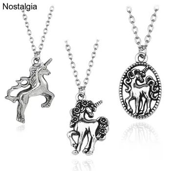 Nostalgia Tibetan Silver Unicorn Necklaces & Pendants Animal Jewlery Cute Gifts For Kids
Nostalgia Tibetan Silver Unicorn Necklaces & Pendants Animal Jewlery Cute Gifts For Kids
