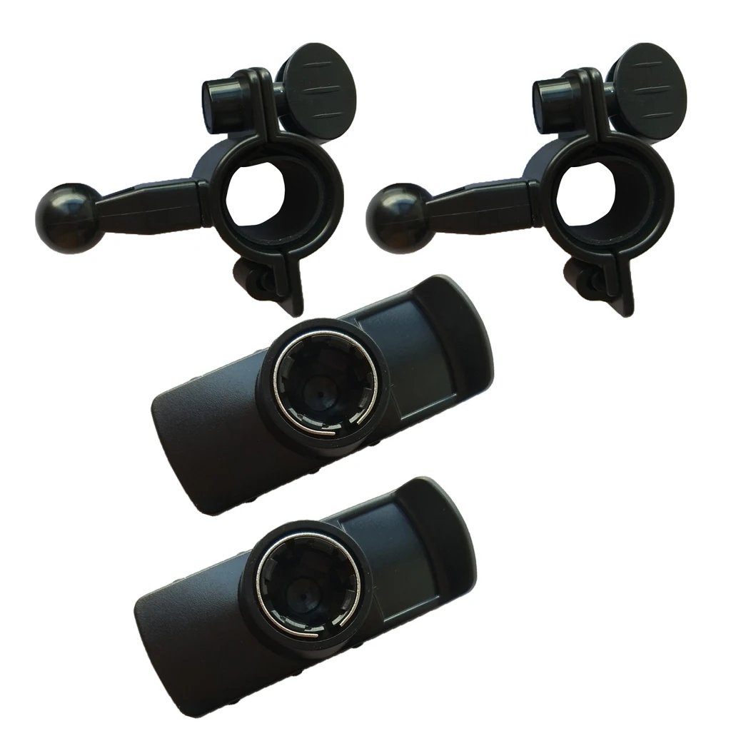 2 Pieces Motorcycle Blike Handlebar Mount for Garmin GPSMAP 62 62S 62ST Rino 650 Garmin eTrex 10 20 30 Black