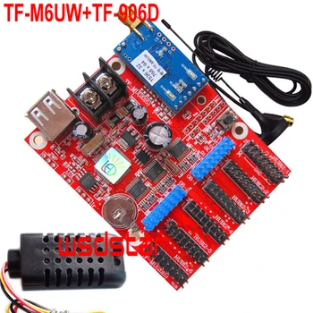 TF-M6UW+TF-906D Temperature+Humidity sensor USB & WIFI LED controller card 1536*32 768*64 pixel Single & Dual color LED modules
TF-M6UW+TF-906D Temperature+Humidity sensor USB & WIFI LED controller card 1536*32 768*64 pixel Single & Dual color LED modules