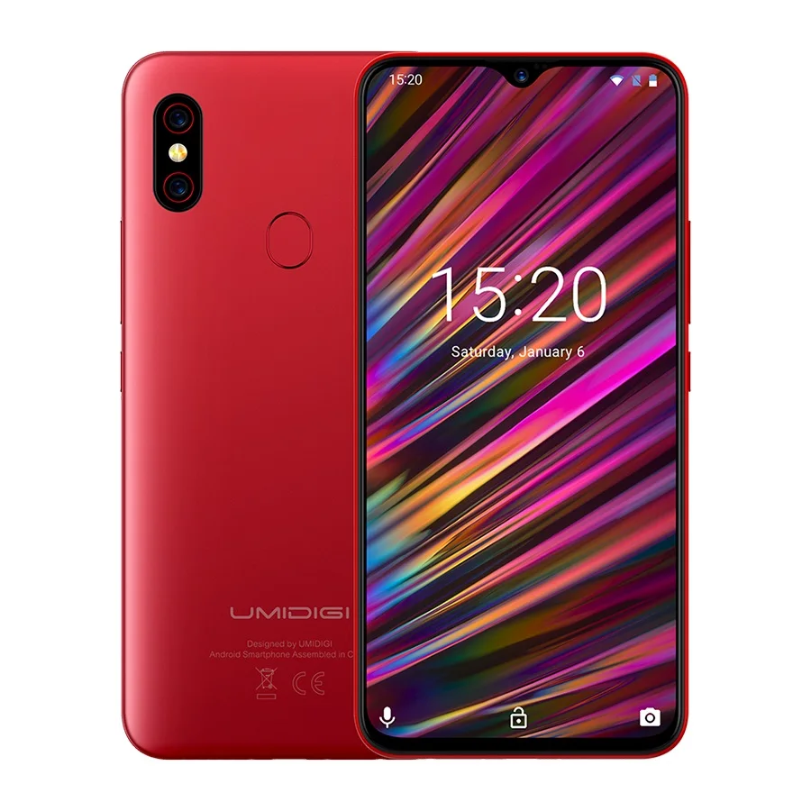 

Original UMIDIGI F1 Play 6.3'' 4G Smartphone Android 9.0 Octa Core 2.0GHz 6GB RAM 64GB ROM Fingerprint Sensor Mobile CellPhone