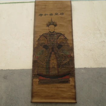 FREE SHIPPING Chinese Collectible old scroll painting QING Dynasty Queen Jia Qing 68 * 24inch
FREE SHIPPING Chinese Collectible old scroll painting QING Dynasty Queen Jia Qing 68 * 24inch