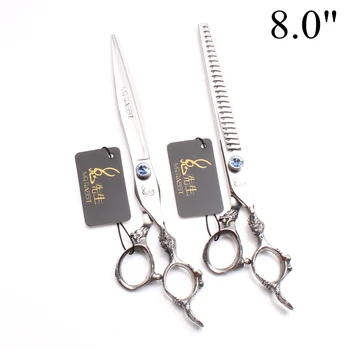8.0" 22.5cm 440C Mr Rabbit Brand Hairdresser For Dogs Cutting Scissors Thinning Shears Pets Hair Clippers Grooming-for-dog T9107
8.0" 22.5cm 440C Mr Rabbit Brand Hairdresser For Dogs Cutting Scissors Thinning Shears Pets Hair Clippers Grooming-for-dog T9107