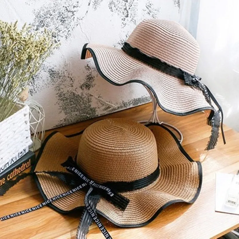 Summer Women Bow Tie Straw Hat Big Brim Wide Beach Sun Hat Folding Sun Block UV Protection Hat Dropshipping
Summer Women Bow Tie Straw Hat Big Brim Wide Beach Sun Hat Folding Sun Block UV Protection Hat Dropshipping