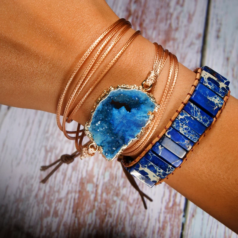 Geometric Natural Stone Wrap Bracelet for Women Unique Design Statement Chic Girl Summer Charm Pulseras Femme Gift Dropshipping
Geometric Natural Stone Wrap Bracelet for Women Unique Design Statement Chic Girl Summer Charm Pulseras Femme Gift Dropshipping