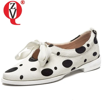 ZVQ Polka Dot genuine leather woman flats with Loafers shoes horsehair fur summer women butterfly-knot Brogue Boat shoes
ZVQ Polka Dot genuine leather woman flats with Loafers shoes horsehair fur summer women butterfly-knot Brogue Boat shoes