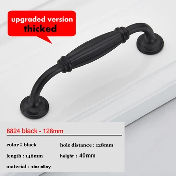 128mm Vintage Black Zinc alloy Cabinet Door Handles Euro-Style Furniture Hardware Closet Door Handle Dresser Drawer Pulls
128mm Vintage Black Zinc alloy Cabinet Door Handles Euro-Style Furniture Hardware Closet Door Handle Dresser Drawer Pulls