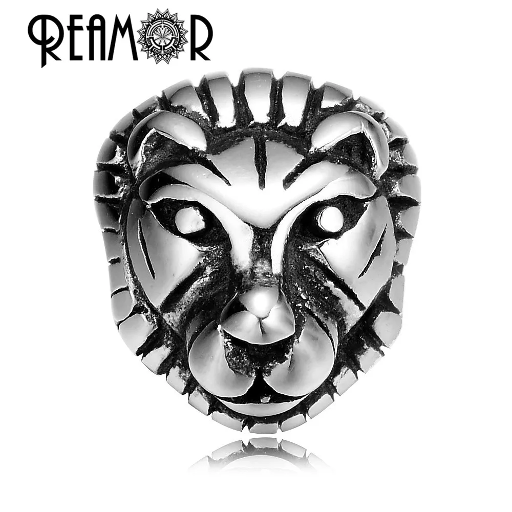 REAMOR 2mm 316L Stainless steel Animal Lion head Beads Charms The king of Beasts Spacer Beads for Bracelet Jewelry Making
REAMOR 2mm 316L Stainless steel Animal Lion head Beads Charms The king of Beasts Spacer Beads for Bracelet Jewelry Making