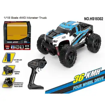 1/18 High Speed Racing Car Off-Road 2.4GHz 4WD 36km/h Truck Buggy RC Vehicle HS18301/HS18302 RC Car Toy for Children
1/18 High Speed Racing Car Off-Road 2.4GHz 4WD 36km/h Truck Buggy RC Vehicle HS18301/HS18302 RC Car Toy for Children