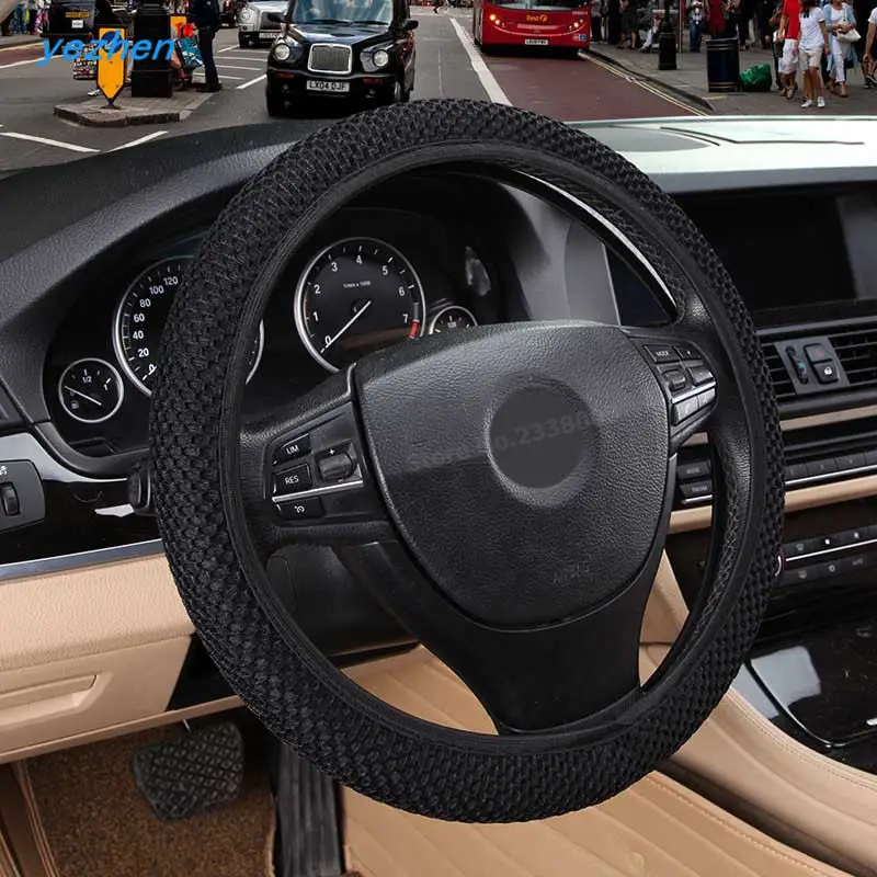 Ice silk without inner circle cool car steering wheel cover, comfortable and durable for all general purpose models
Ice silk without inner circle cool car steering wheel cover, comfortable and durable for all general purpose models