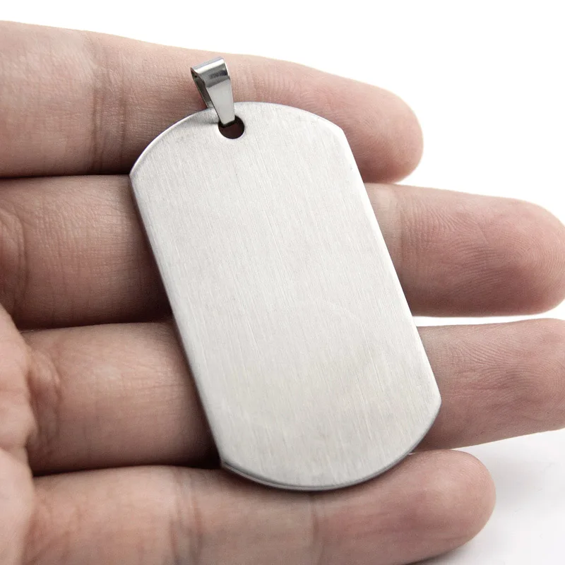 28x49mm brushed polish blank ID Dog tag pet charm 1.1x1.9inch stainless steel Pendants for men wholesale 10pcs
28x49mm brushed polish blank ID Dog tag pet charm 1.1x1.9inch stainless steel Pendants for men wholesale 10pcs