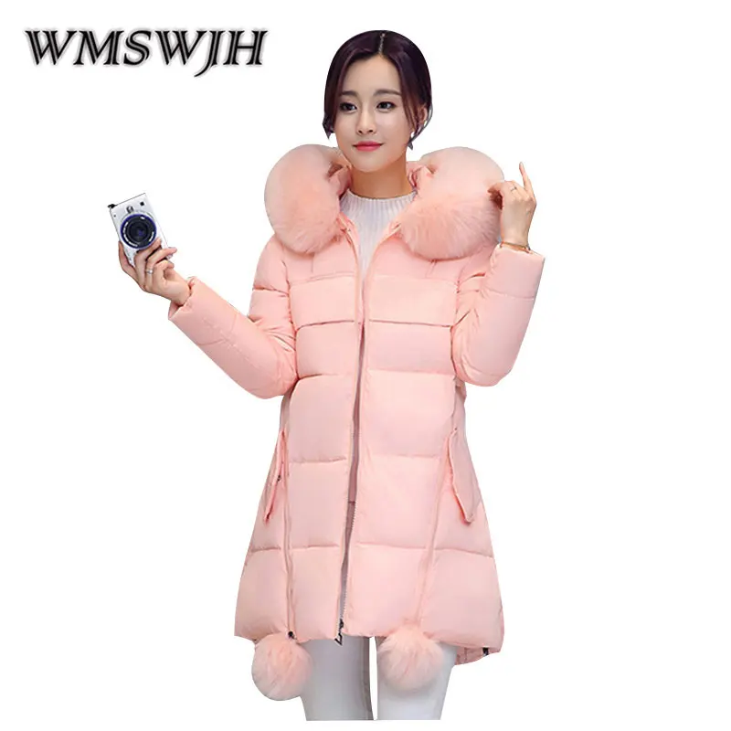 Wmswjh Winter Jacket Women's 2019 New Slim Large Size Hooded Thicken Large Fur Collar Super Warm Loose Cotton-Clothes WS06
Wmswjh Winter Jacket Women's 2019 New Slim Large Size Hooded Thicken Large Fur Collar Super Warm Loose Cotton-Clothes WS06