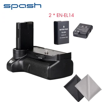 spash Vertical Battery Grip with 2pcs EN-EL14 Batteries for Nikon D3400 DSLR Cameras Handgrip Holder Pack Battery Set
spash Vertical Battery Grip with 2pcs EN-EL14 Batteries for Nikon D3400 DSLR Cameras Handgrip Holder Pack Battery Set
