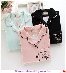 winter women flannel home clothing