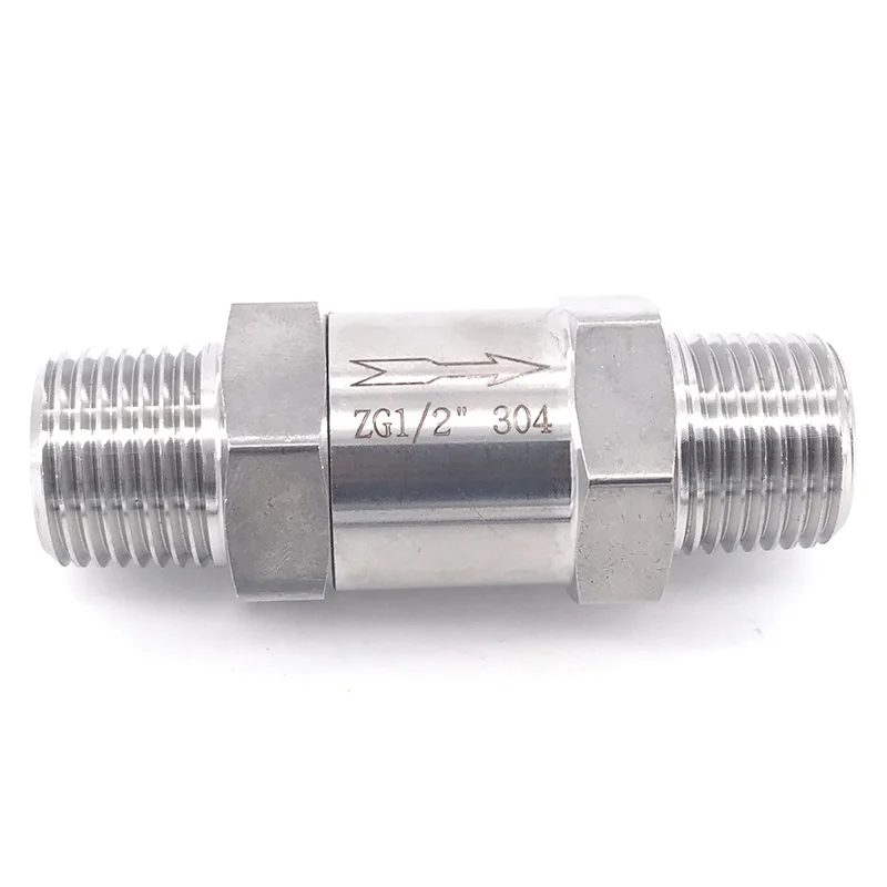GOGO Combined Modular Check valve 1/8 1/4 1/2 male thread stainless steel 304 high temperature acid-proof one-way check valve
GOGO Combined Modular Check valve 1/8 1/4 1/2 male thread stainless steel 304 high temperature acid-proof one-way check valve