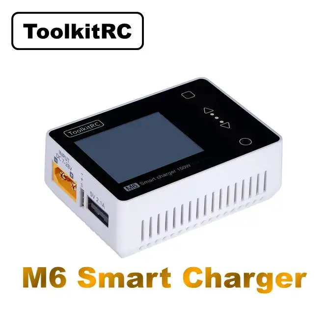 ToolkitRC M6 150W 10A 2-6S Mini Pocket Model Charger Servo Balance Charger for FPV racing drone
ToolkitRC M6 150W 10A 2-6S Mini Pocket Model Charger Servo Balance Charger for FPV racing drone