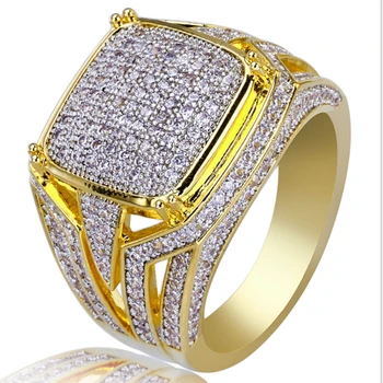 Good Quality Hip Hop Rock Men Jewelry Rings Copper Gold Color Plated 3A Micro Pave CZ Stone Square Ring With 7,8,9,10,11 Sizes
Good Quality Hip Hop Rock Men Jewelry Rings Copper Gold Color Plated 3A Micro Pave CZ Stone Square Ring With 7,8,9,10,11 Sizes