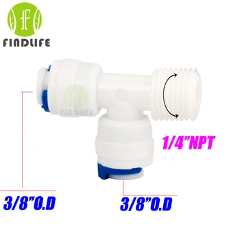 Water Filter Parts 5 PCS T Typle 3/8" OD Tube 1/4"NPT BSP right male Quick Connector Aquarium Reverse Osmosis System 7546
Water Filter Parts 5 PCS T Typle 3/8" OD Tube 1/4"NPT BSP right male Quick Connector Aquarium Reverse Osmosis System 7546