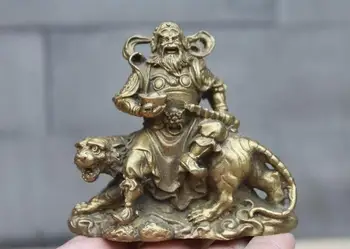 China Folk Classical Brass Copper Ride Tiger God of wealth Buddha Statue
China Folk Classical Brass Copper Ride Tiger God of wealth Buddha Statue